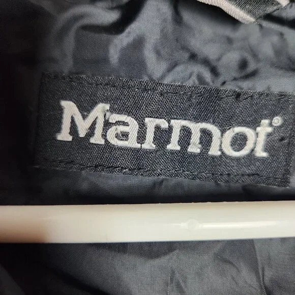 Marmot Mens Jacket S Black Full Zip Quilted Puffer Long Sleeve 170 88A